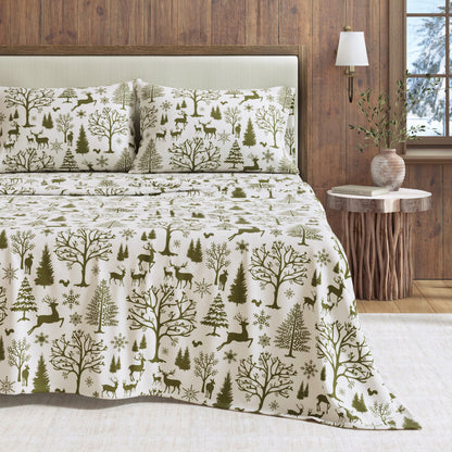 Turkish Cotton Flannel Sheet Set – Lakeview Collection – view 18
