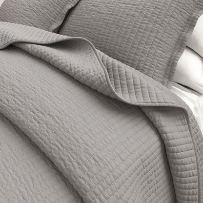 Solid Channel Stitch Quilt Set – Alicia Collection – view 30
