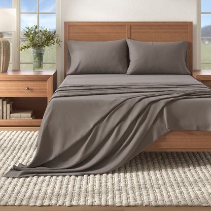 Solid Cotton Flannel Sheet Set – Nordic Collection – view 25