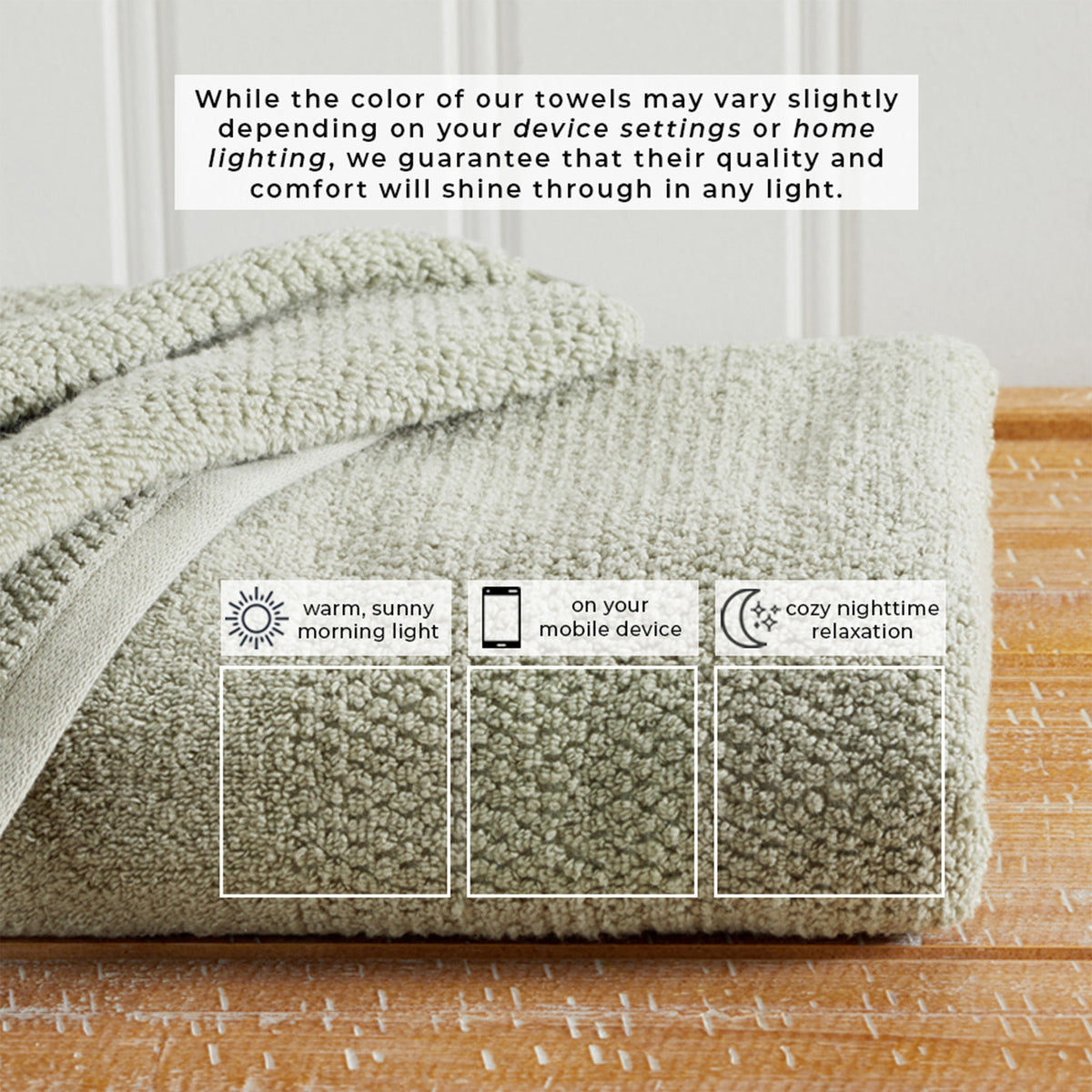 100% Cotton Rice Weave Textured Bath Towel Set – Marbella Collection – view 68