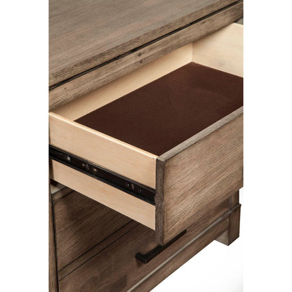 Sydney 6-Drawer Dresser in Weathered Gray, Plantation Mahogany – view 7