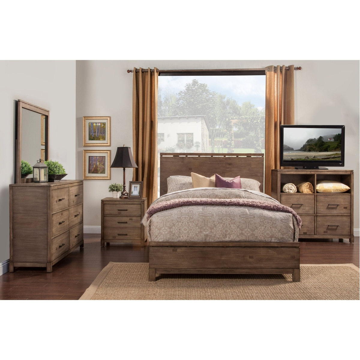 Sydney Dresser Mirror in Weathered Gray Plantation Mahogany – view 5