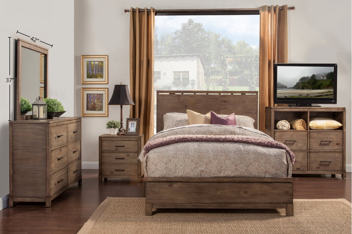 Sydney Dresser Mirror in Weathered Gray Plantation Mahogany – view 6