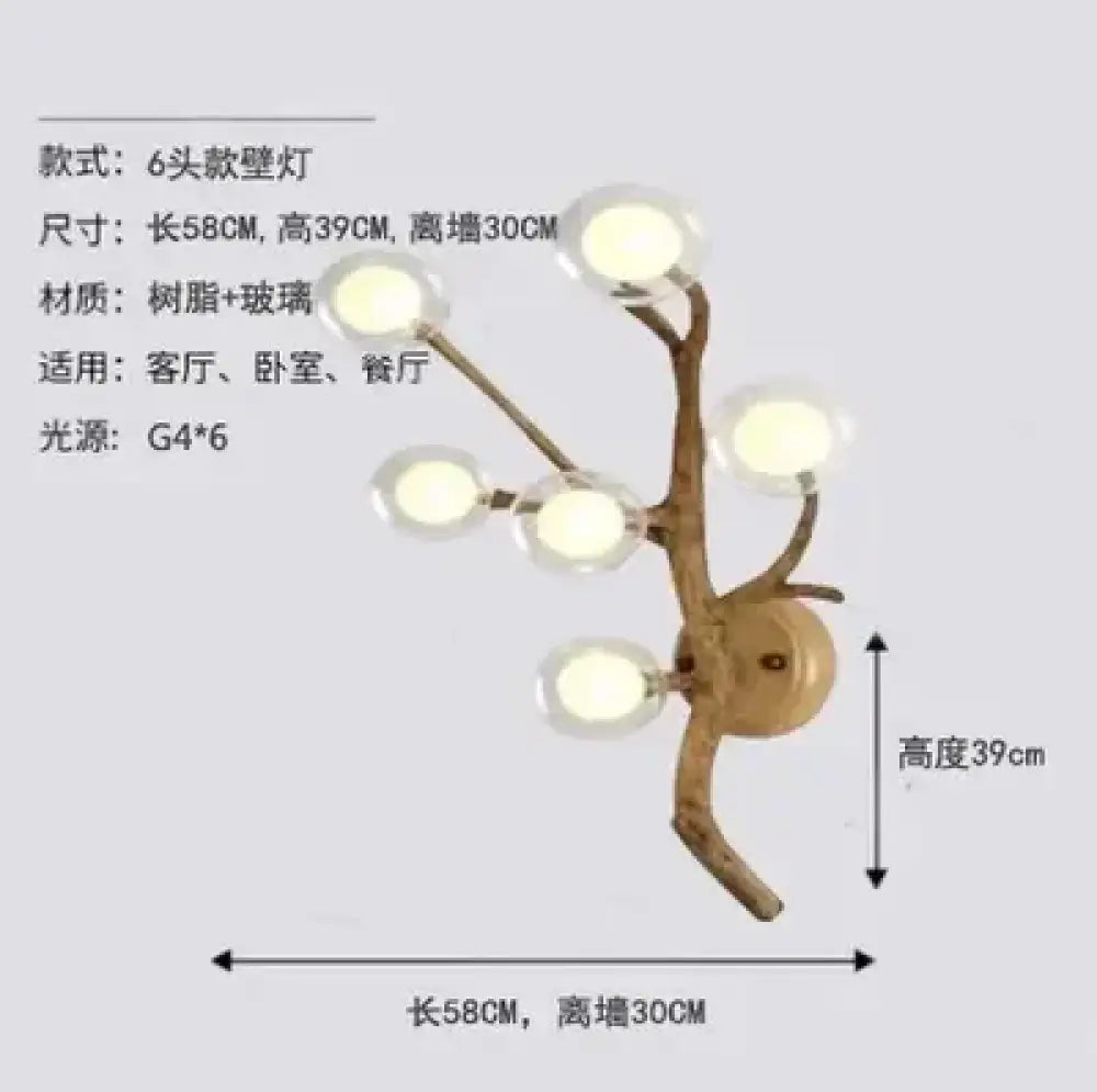 Sylvie Branch LED Wall Sconce – Clear or Frosted Ball Lights – view 7