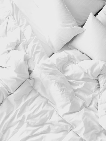 Cloud White Microfiber Bed Sheet Set with Deep Pocket – view 6