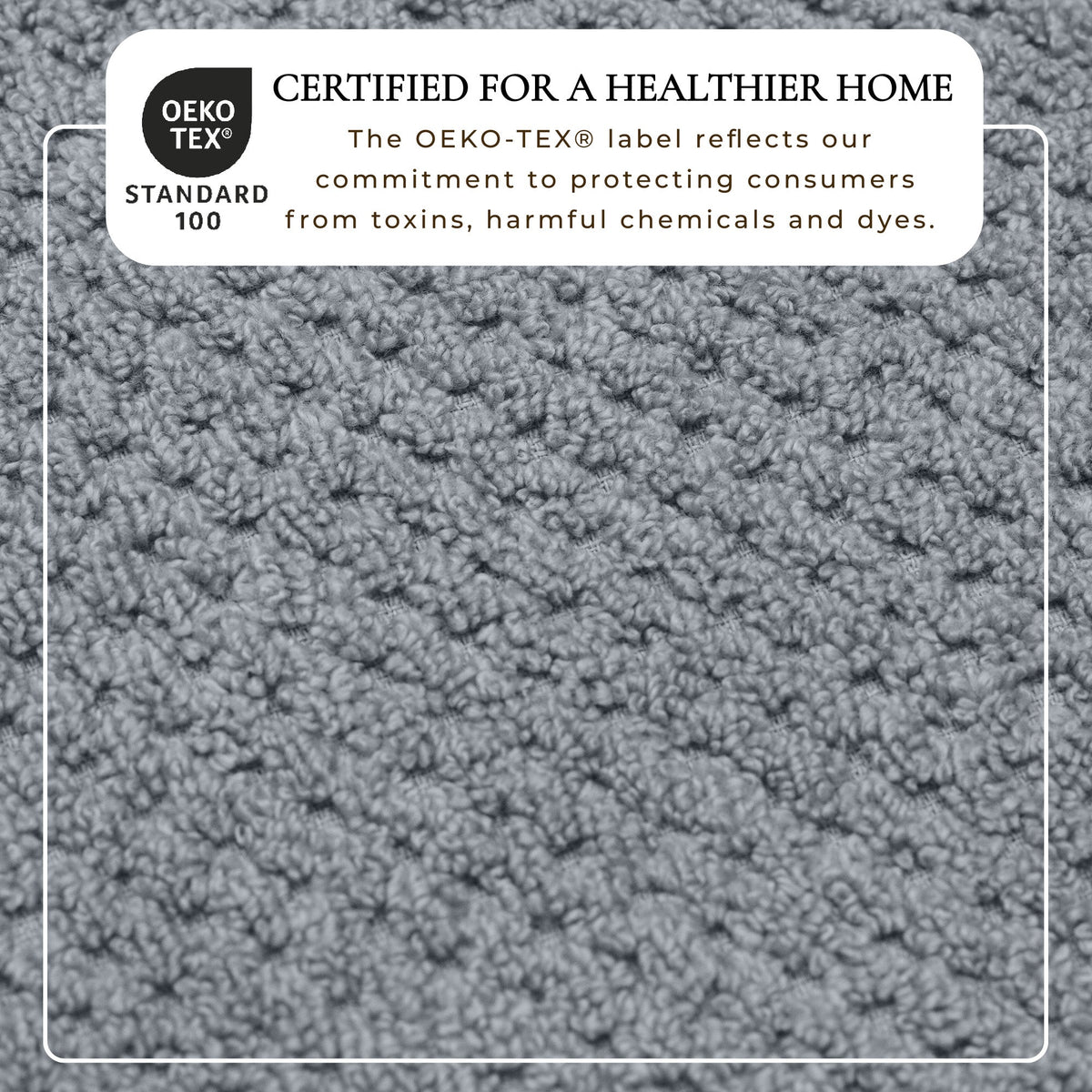 100% Cotton Checkered Jacquard Bath Towel Set – Giuliana Collection – view 94