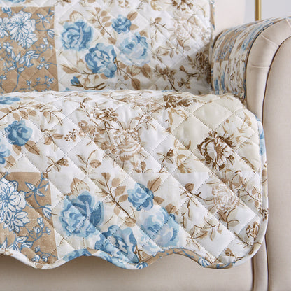 Reversible Floral Patchwork Furniture Protector – Maribel Collection – view 44