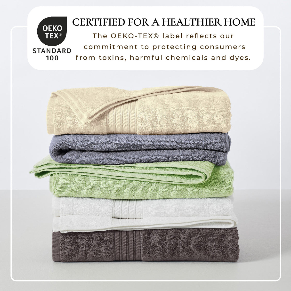 Cooper Collection Cotton Terry Bath Towel Set, Lightweight and Soft – view 27