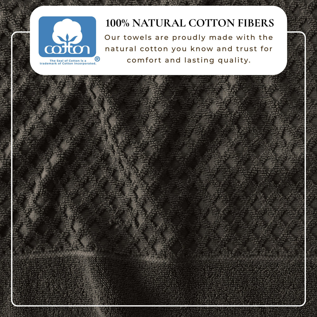 Cotton Diamond Waffle Weave Bath Towel Set – Grayson Collection – view 178
