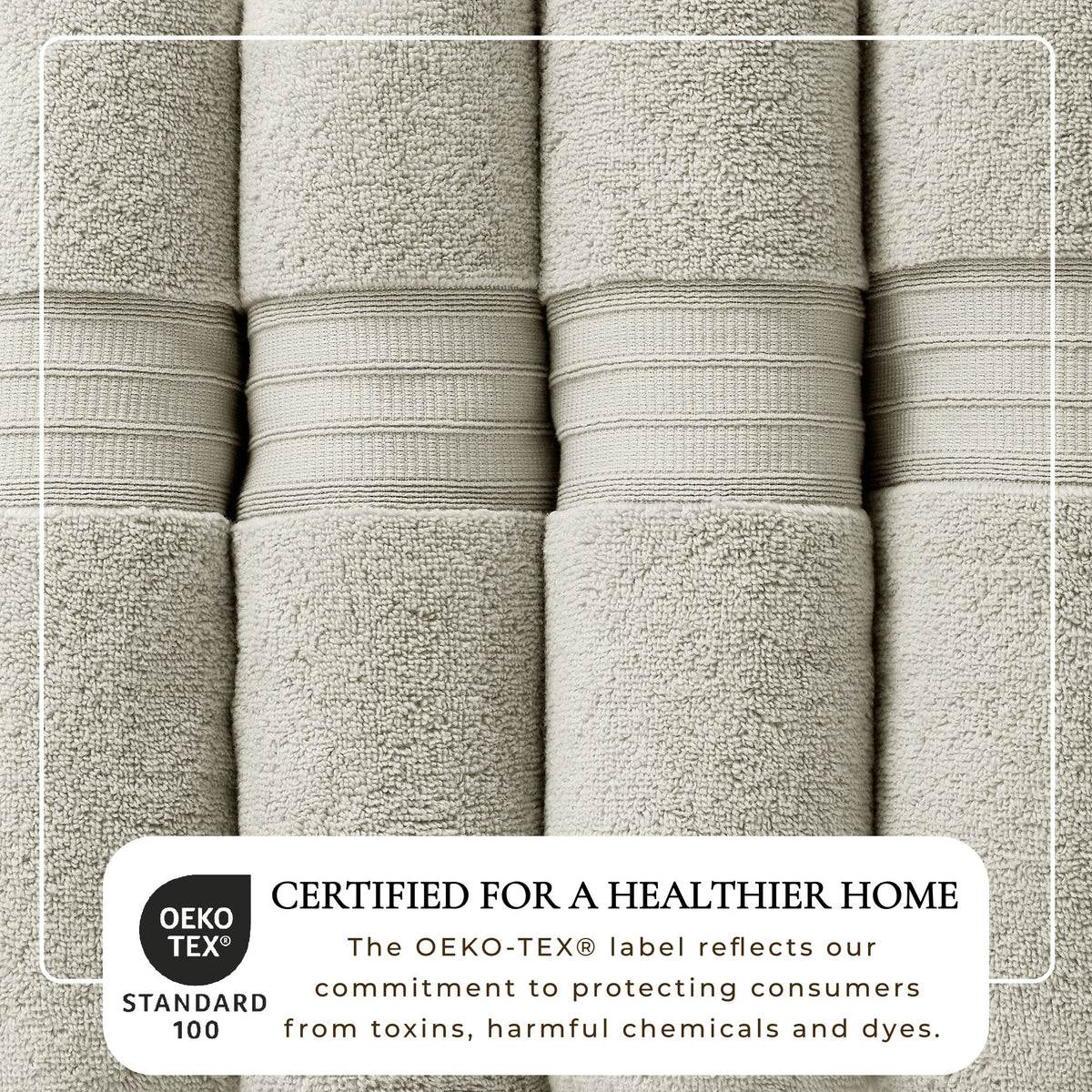 100% Cotton Premium Zero-Twist Bath Towel Set – Chiara Collection – view 31