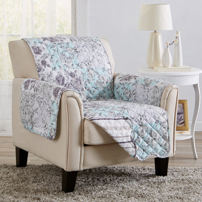 Reversible Floral Patchwork Furniture Protector – Maribel Collection – view 49
