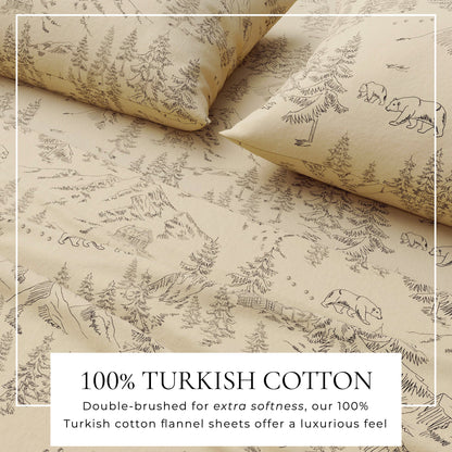 Turkish Cotton Flannel Sheet Set – Stratton Collection – view 61