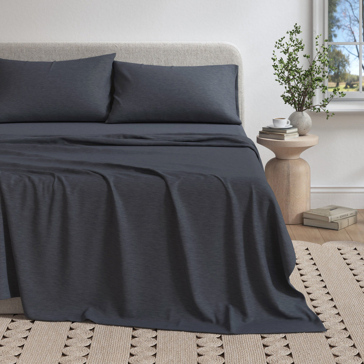 Heathered Jersey Knit Sheet Set – Carmen Collection – view 85
