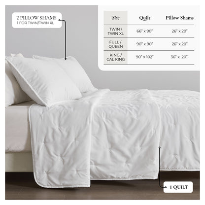 Solid Dot Stitched Quilt Set – Dot-Hemmed Collection – view 4