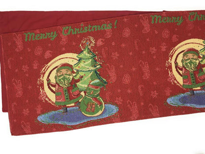 Santa Claus Holiday Table Linen and Pillow Cover Set, 8-Piece – view 8