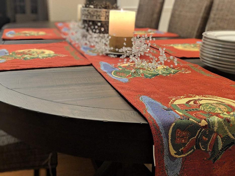 Santa Claus Holiday Table Linen and Pillow Cover Set, 8-Piece – view 5