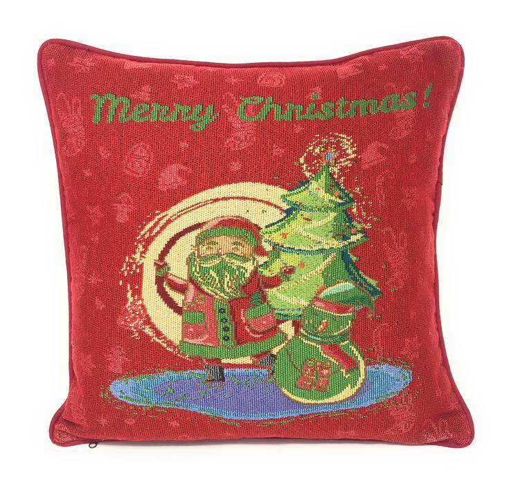 Santa Claus Holiday Table Linen and Pillow Cover Set, 8-Piece – view 9