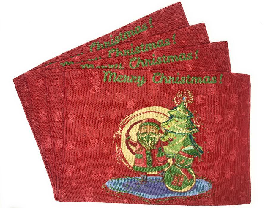 Santa Claus Holiday Table Linen and Pillow Cover Set, 8-Piece – view 7