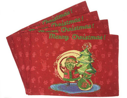 Santa Claus Holiday Table Linen and Pillow Cover Set, 8-Piece – view 7
