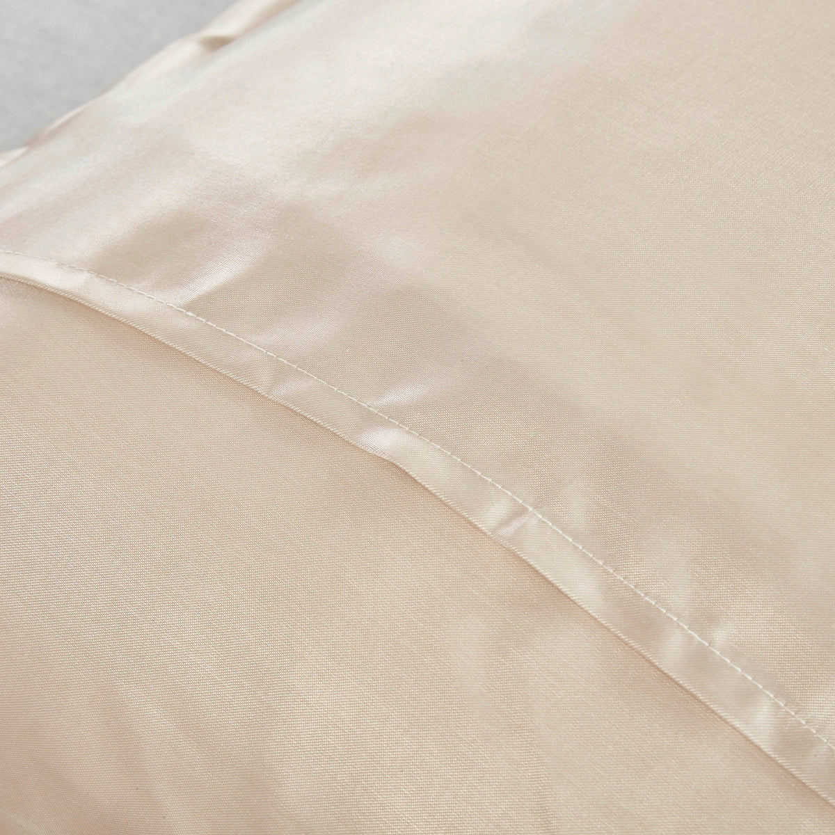Sweet Victorian Cream Beige Satin Lace Ruffle Euro Sham, 26 x 26 – view 4