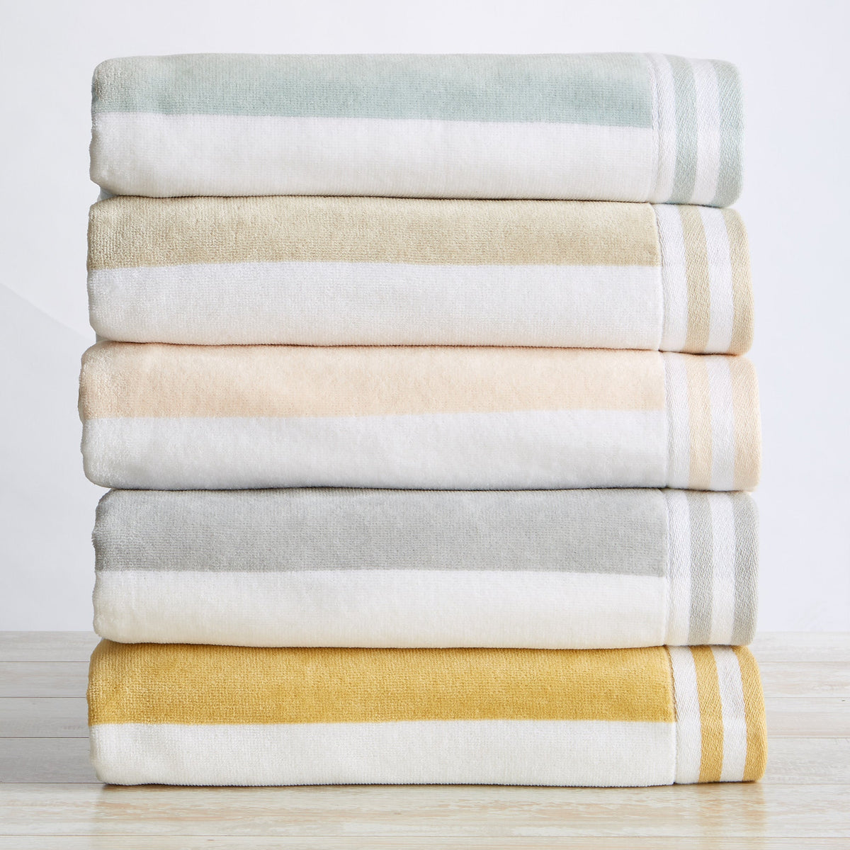 Pastel Striped Cabana Beach Towel – Edgartown Collection – view 125
