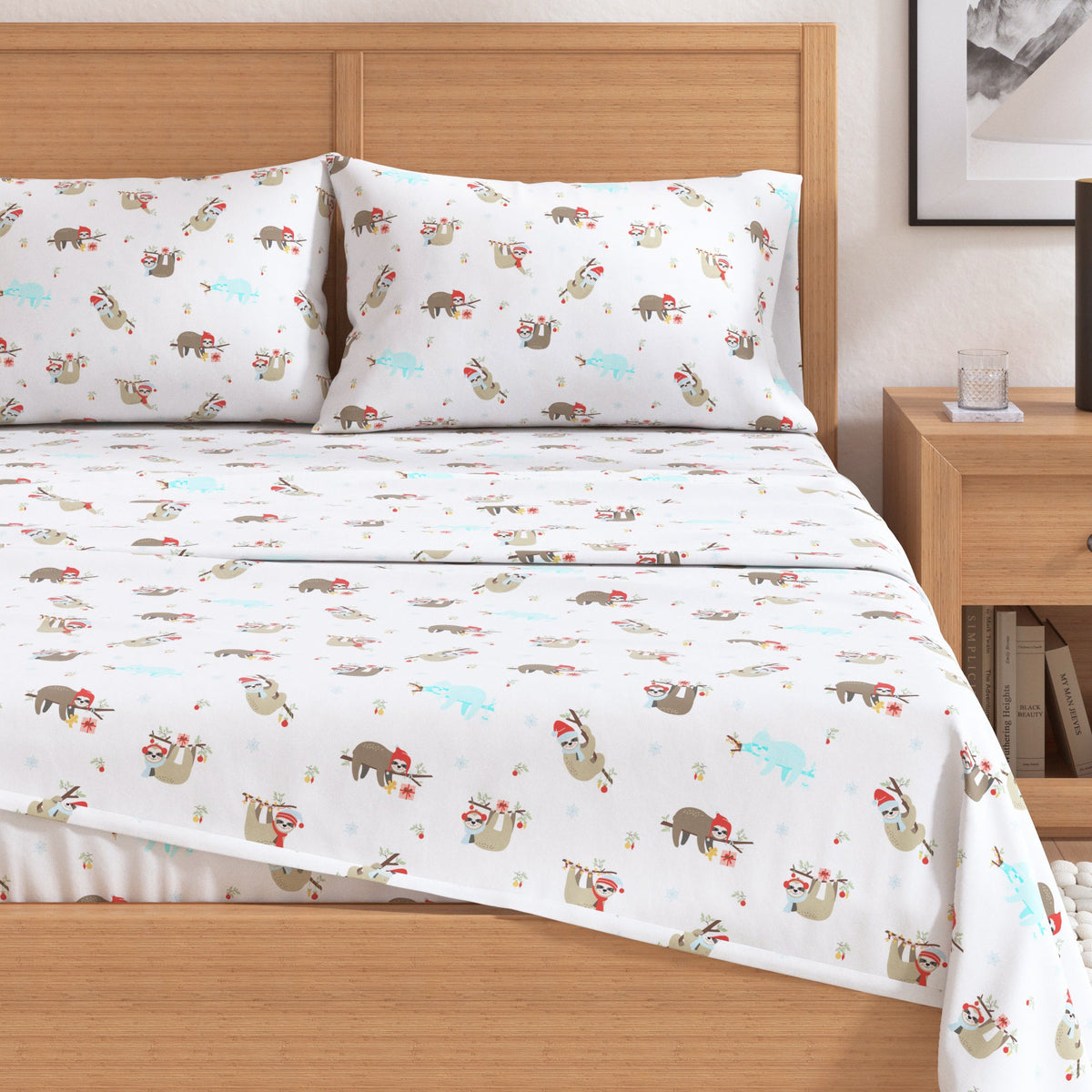 Turkish Cotton Christmas Flannel Sheets – Whittaker Holiday Prints – view 13