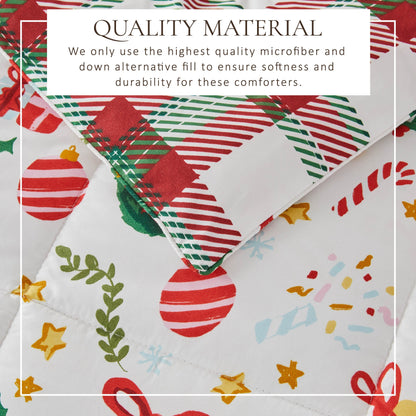 Reversible Holiday and Lodge Comforter and Sham Set – Odette Collection – view 63
