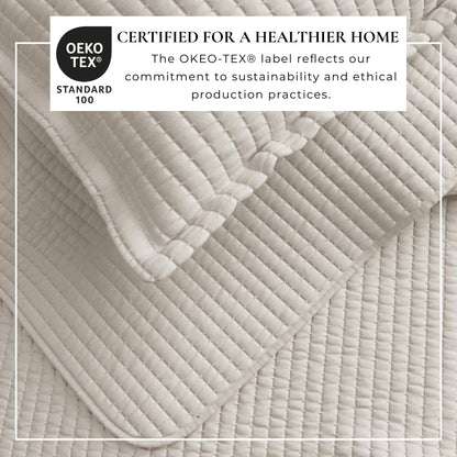 Solid Channel Stitch Quilt Set – Alicia Collection – view 16