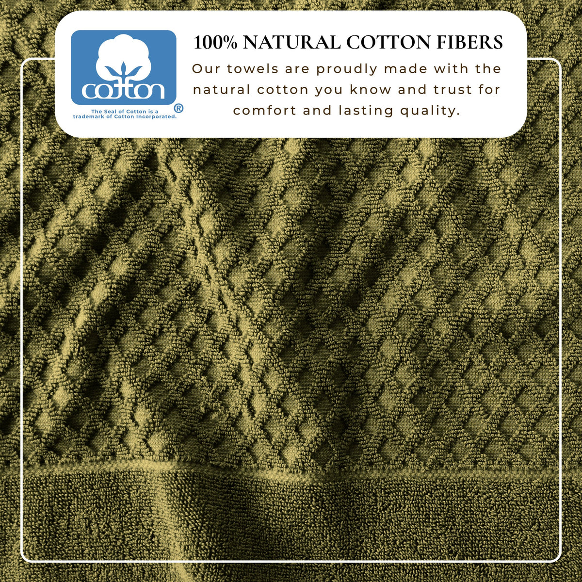 Cotton Diamond Waffle Weave Bath Towel Set – Grayson Collection – view 81