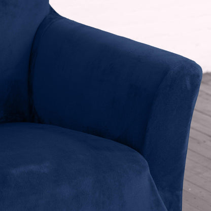 Velvet Stretch Slipcover – Gale Collection Form-Fit Sofa Cover – view 153