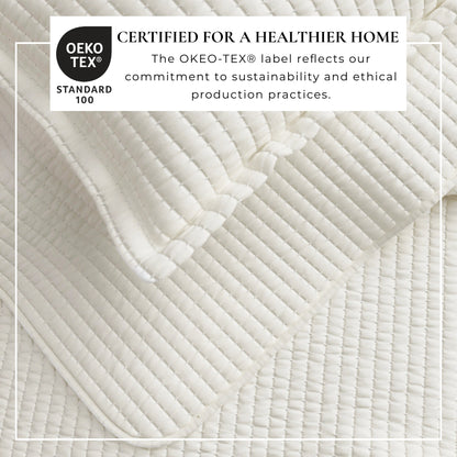 Solid Channel Stitch Quilt Set – Alicia Collection – view 10