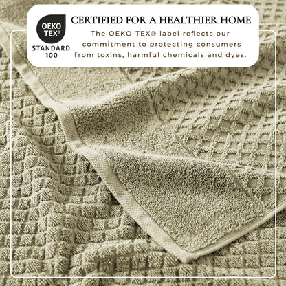 Cotton Diamond Waffle Weave Bath Towel Set – Grayson Collection – view 232