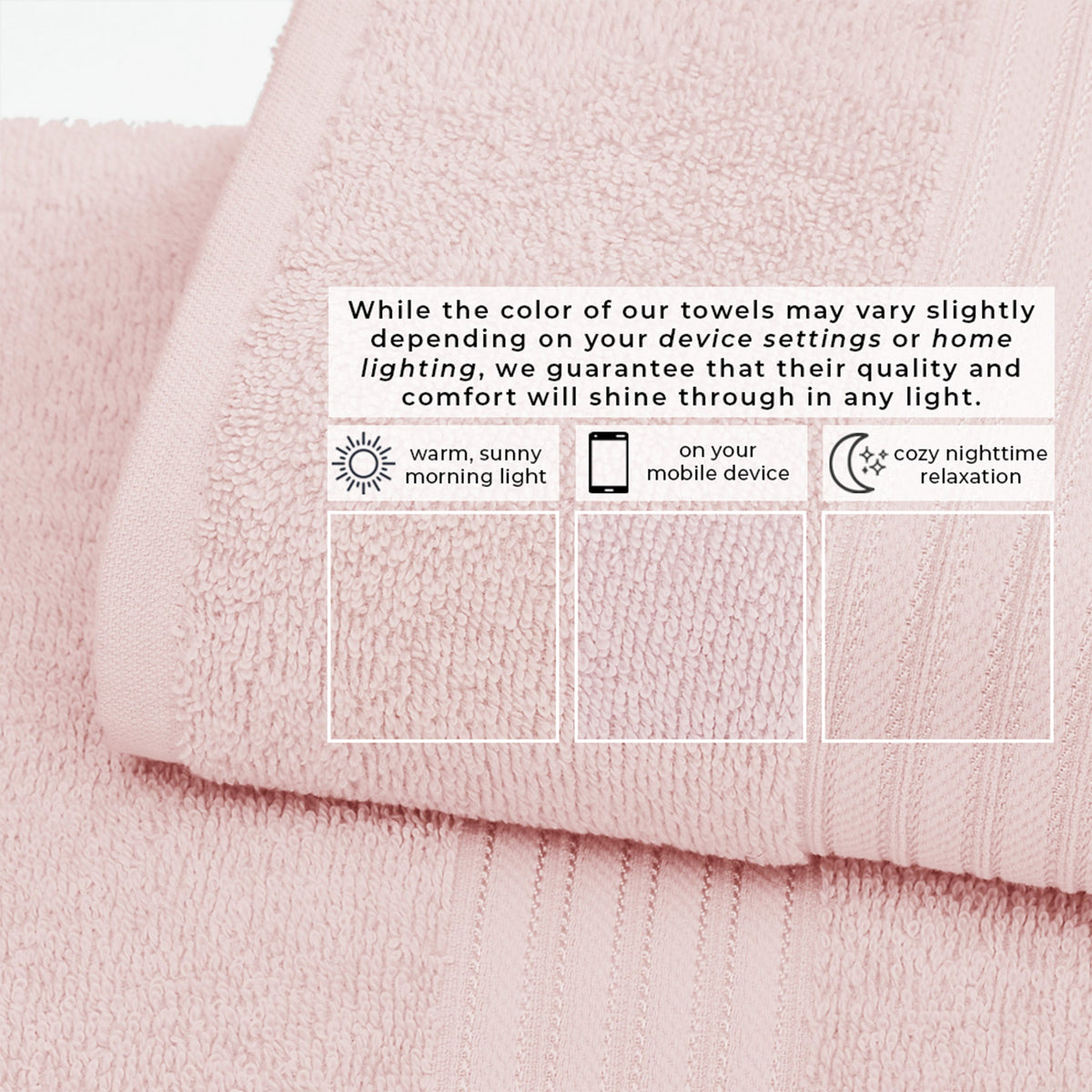 Cooper Collection Cotton Terry Bath Towel Set, Lightweight and Soft – view 46