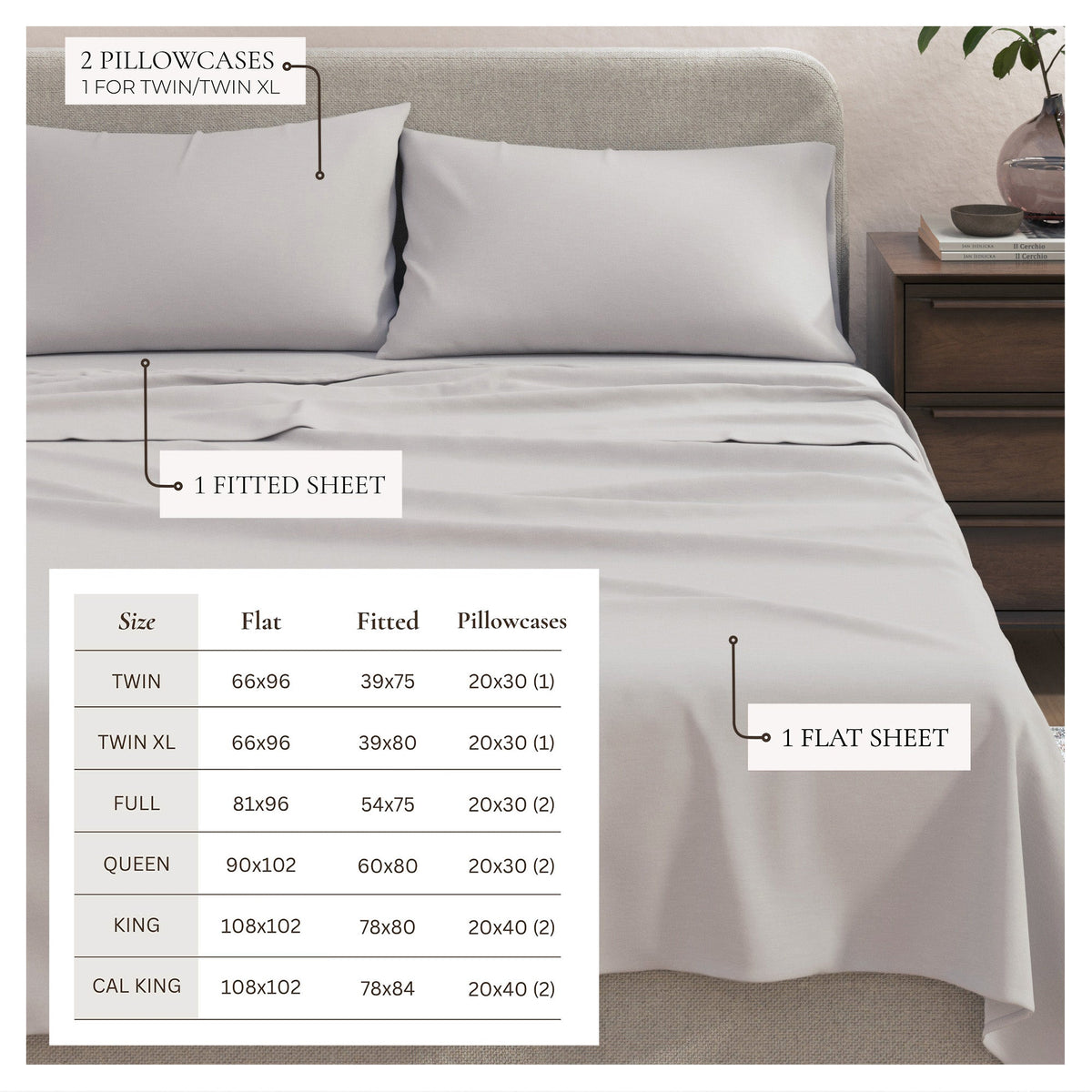 Heathered Jersey Knit Sheet Set – Carmen Collection – view 24