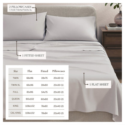 Heathered Jersey Knit Sheet Set – Carmen Collection – view 24