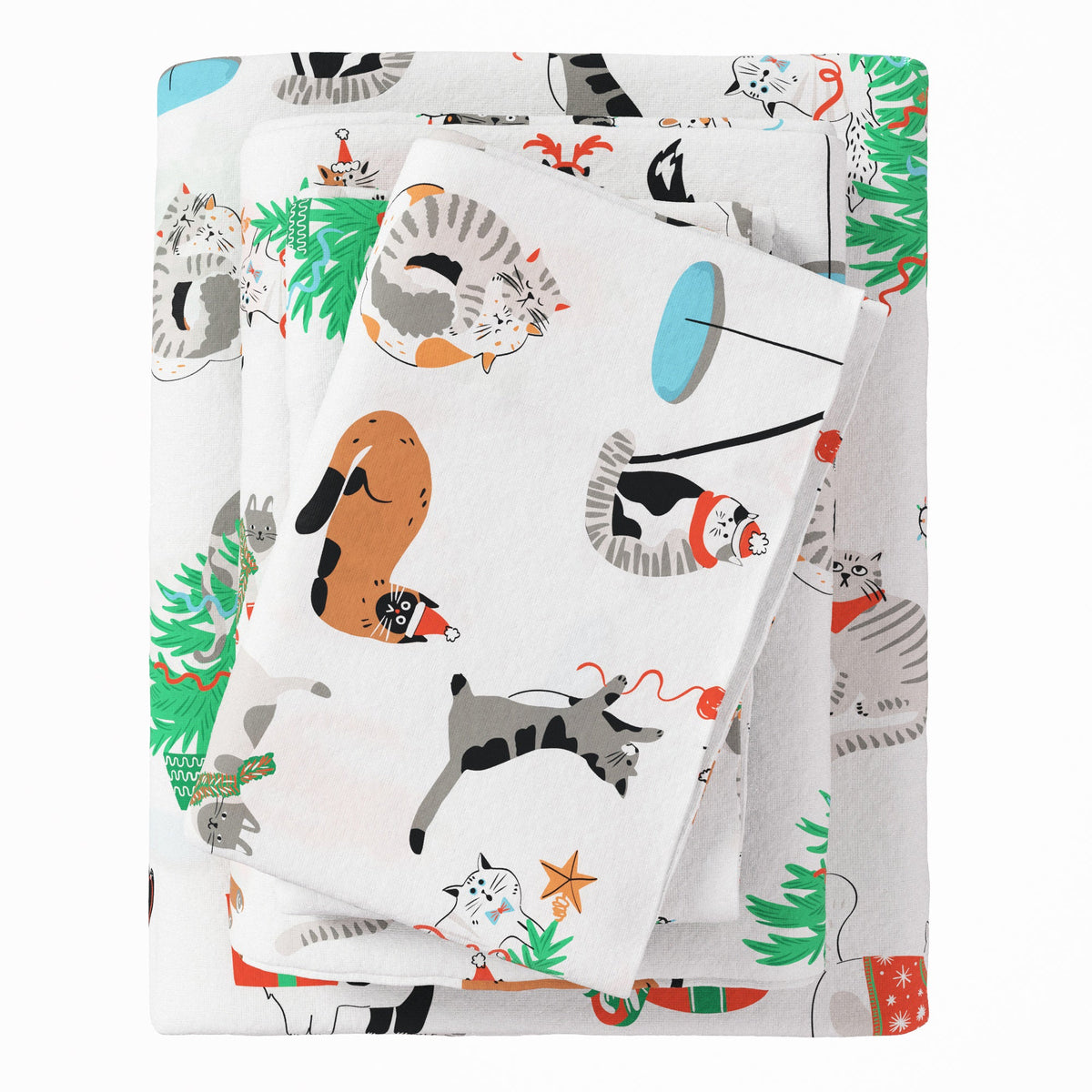 Turkish Cotton Christmas Flannel Sheet Set – Whittaker Collection – view 59