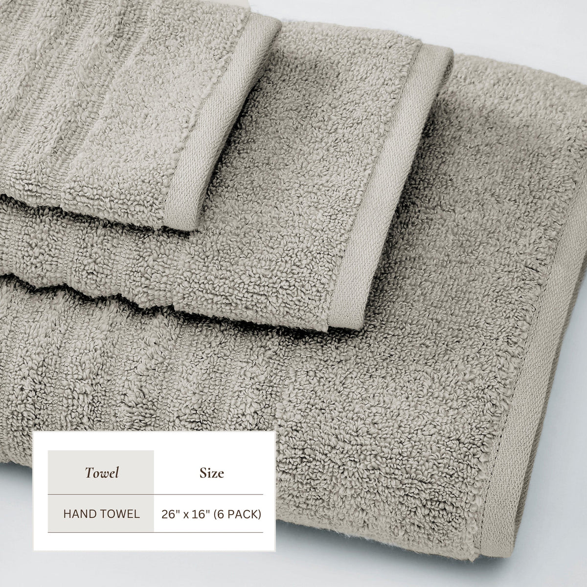 Karina Collection Luxury Combed Cotton Ribbed Bath Towel Set – view 184