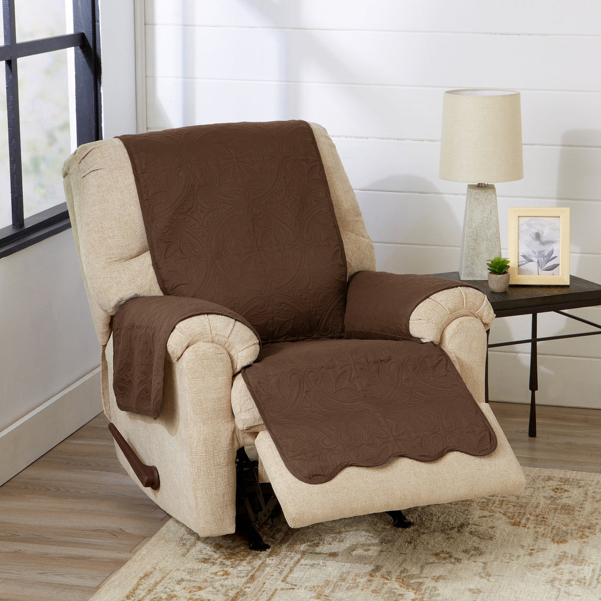 Medallion Stitch Furniture Protector – Elenor Collection Sofa Cover – view 103