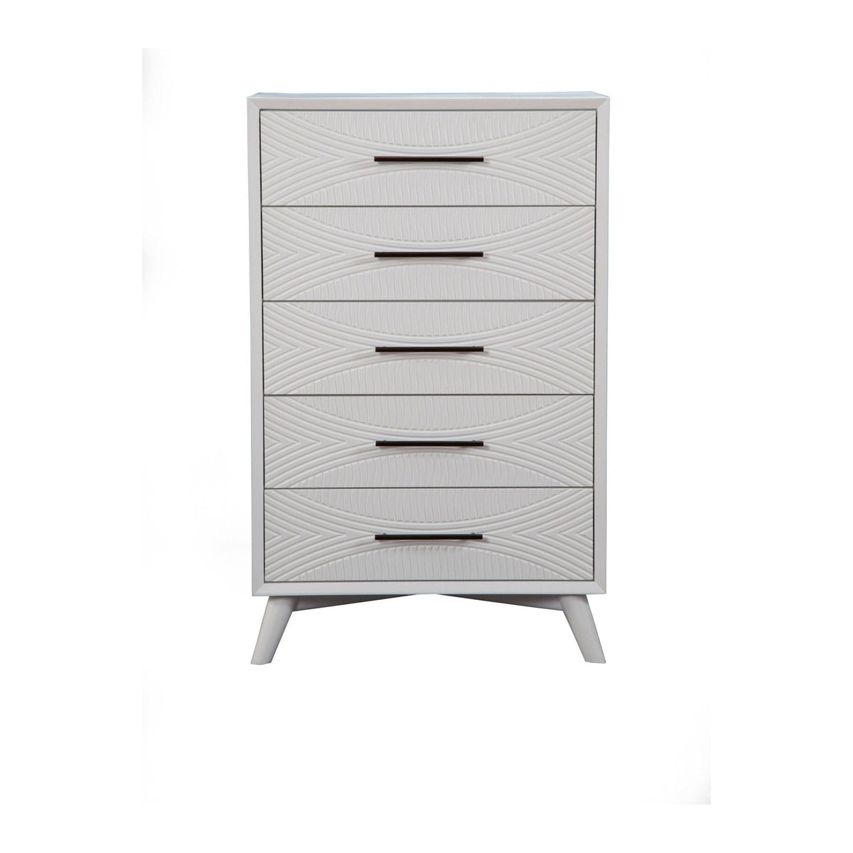 Tranquility 5-Drawer Chest in Classic White Mahogany – view 3