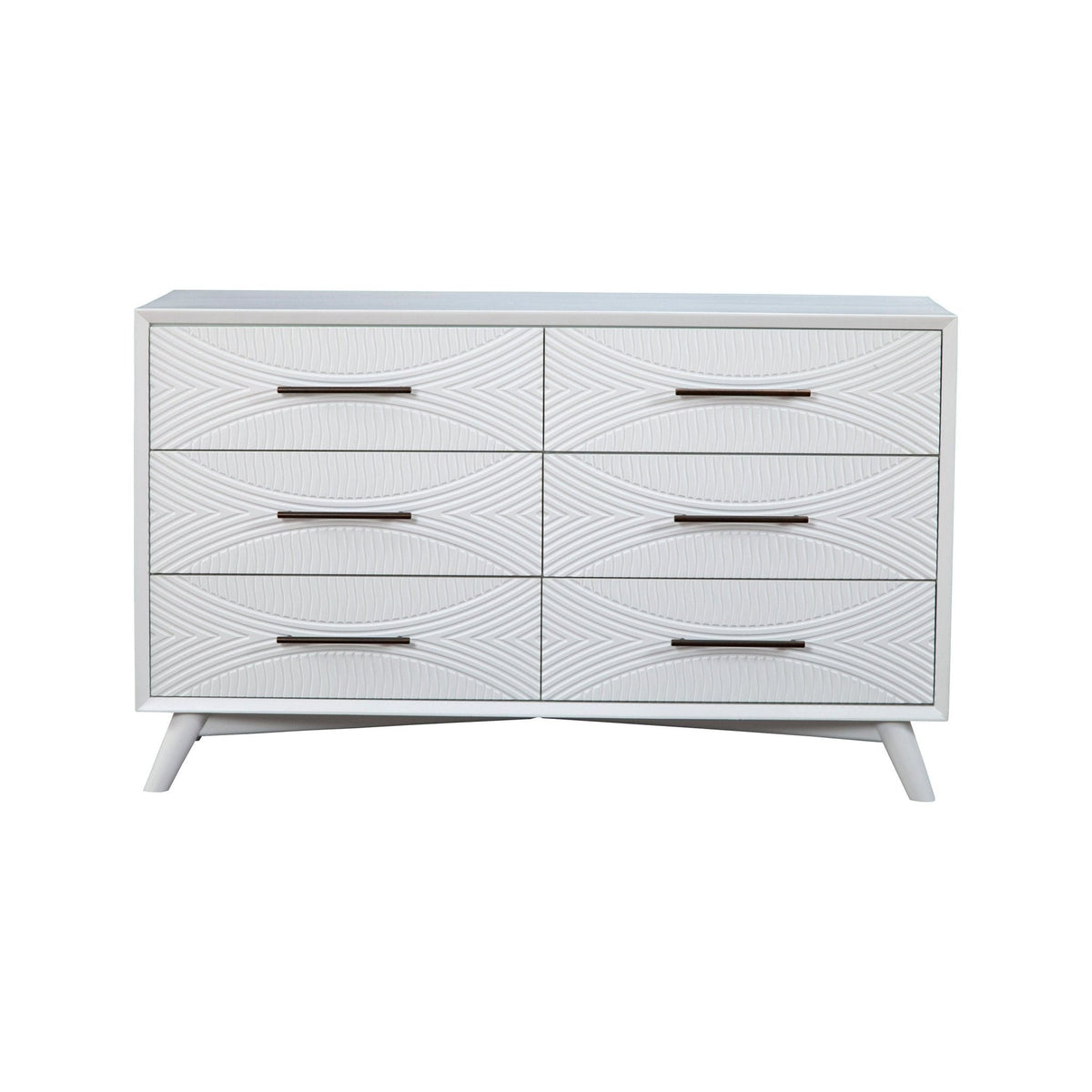Tranquility 6-Drawer Dresser in Classic White Mahogany – view 3