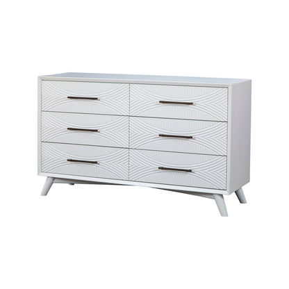 Tranquility 6-Drawer Dresser in Classic White Mahogany – view 2
