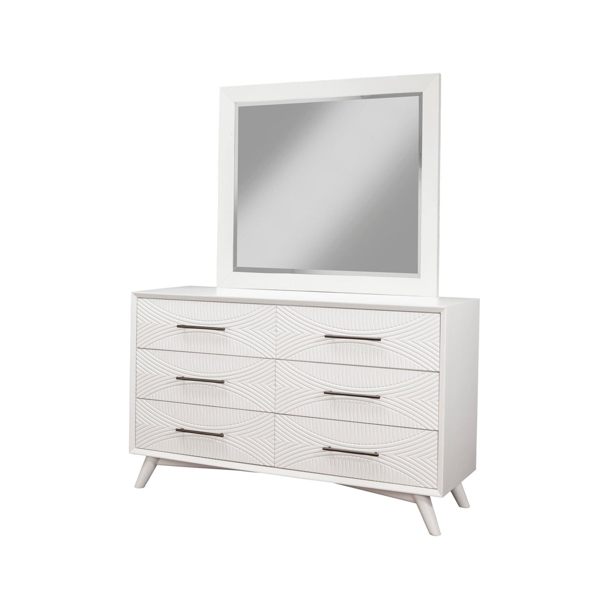 Tranquility 6-Drawer Dresser in Classic White Mahogany – view 4