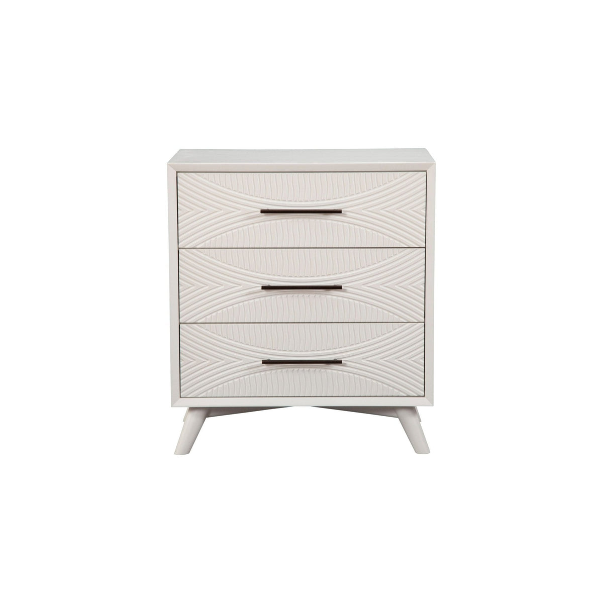 Tranquility Small 3-Drawer Chest in Classic White Mahogany – view 4