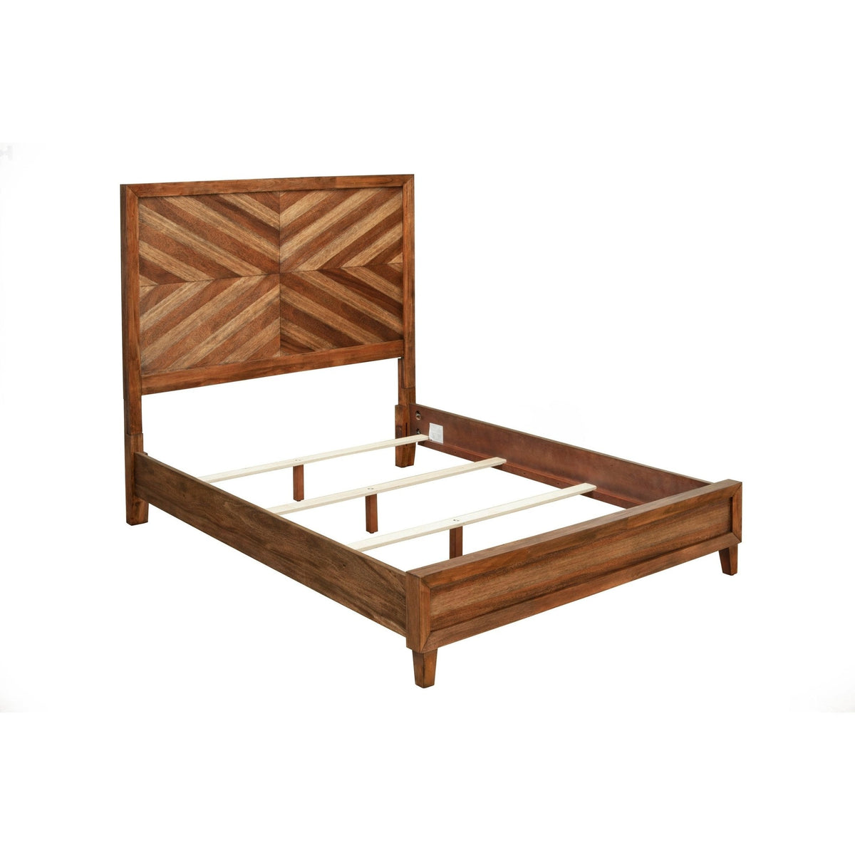 Trinidad Mahogany Bed in Warm Toffee Finish, Transitional Style – view 5