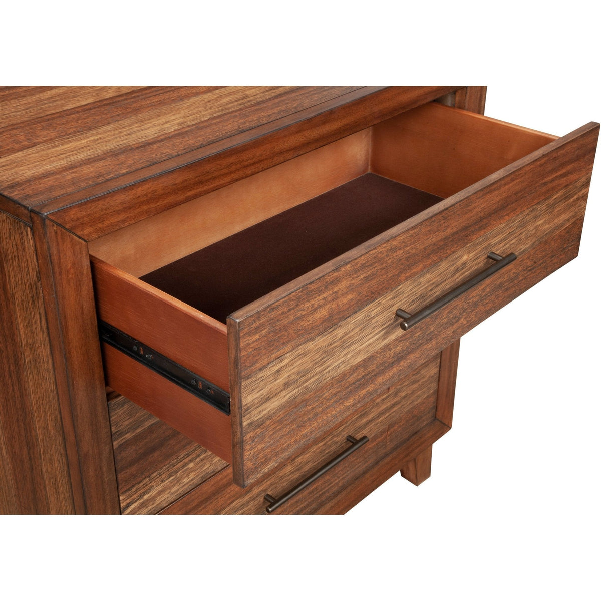 Trinidad Small Chest in Toffee Finish with Dovetail Drawers – view 5