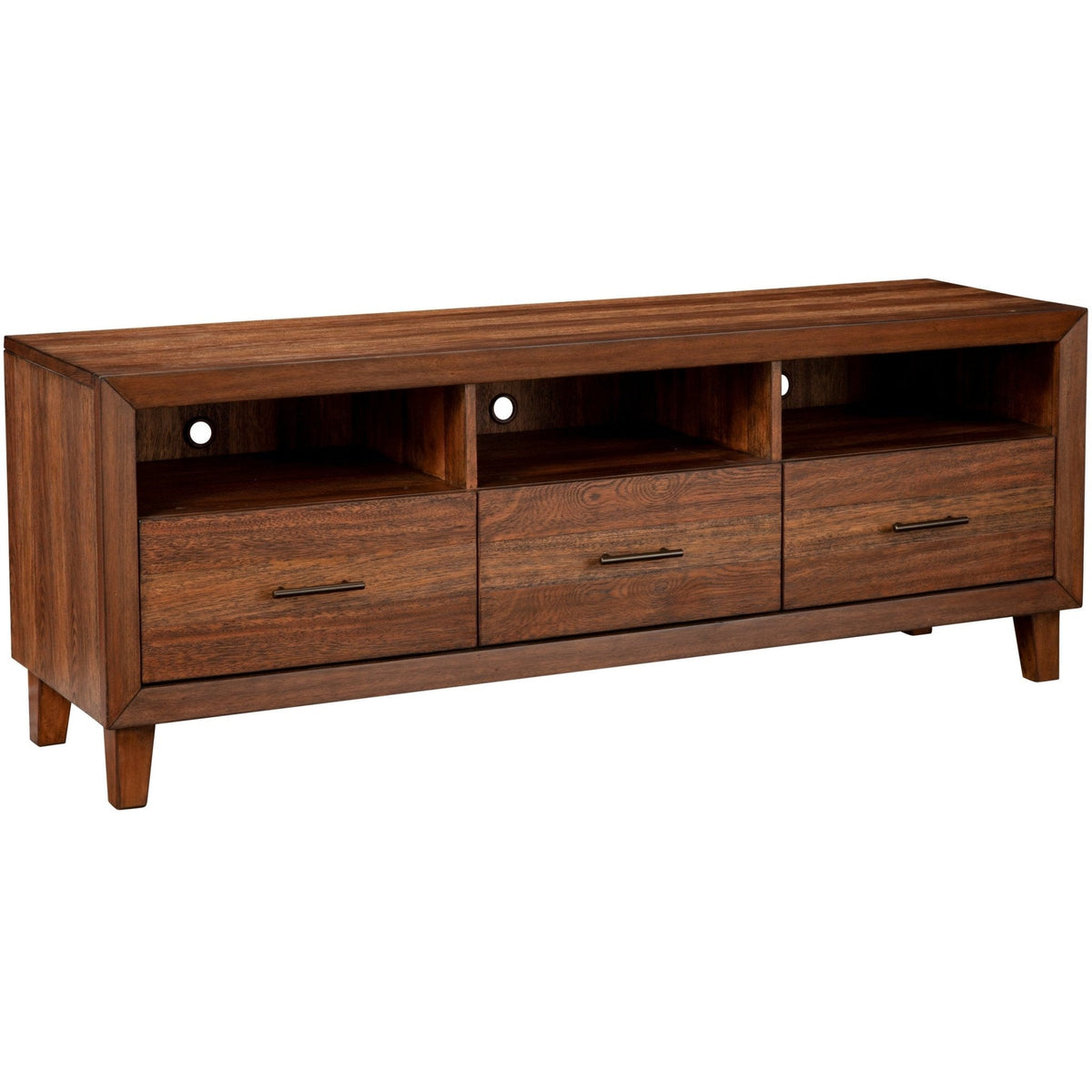 Trinidad Solid Wood TV Console in Toffee Finish – view 5