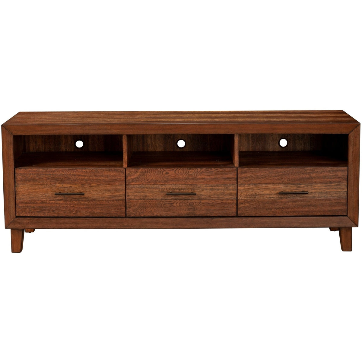 Trinidad Solid Wood TV Console in Toffee Finish – view 4