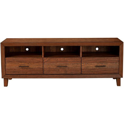 Trinidad Solid Wood TV Console in Toffee Finish – view 4