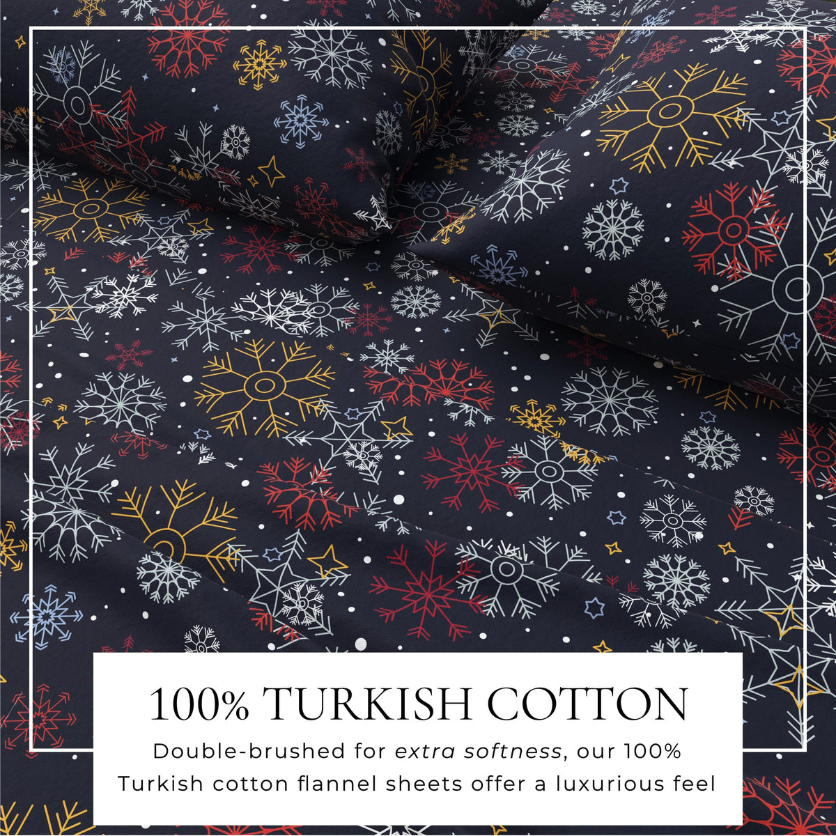 Turkish Cotton Flannel Sheet Set – Lakeview Collection – view 59