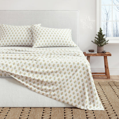 Turkish Cotton Flannel Sheet Set – Winter Floral Collection – view 7